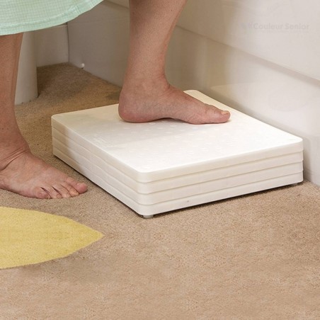 Senior pied posé marchepied K40 blanc modulaire prévention chute baignoire sécurité CouleurSenior