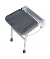 Tabouret de douche mural en aluminium de qualité, robuste, avec un support de 159 kg.