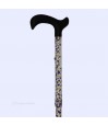 Profil de la canne bleuet. Maintien rassurant, ce modèle est remboursable par la Sécu.