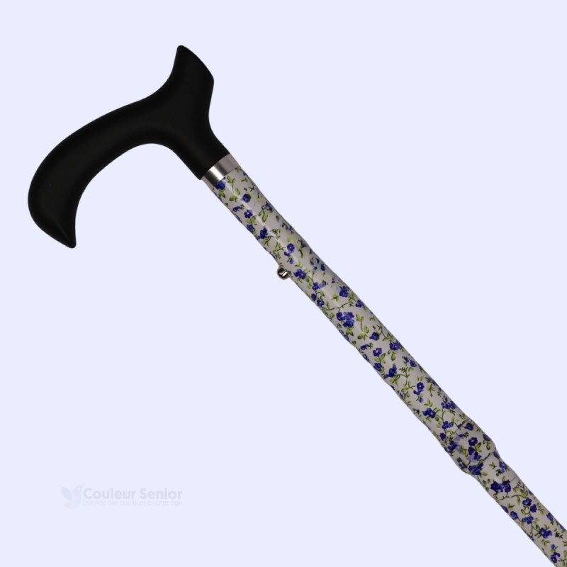 Canne bleuet pour femme, ideal pour prendre d'une belle promenade.