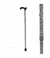Canne de marche femme bleuet accessible. Idéale comme première canne pour le quotidien.
