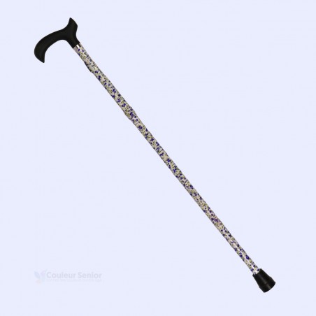 Canne bleuet en diagonale. Un accessoire très utile et accessible pour retrouver l'appui.