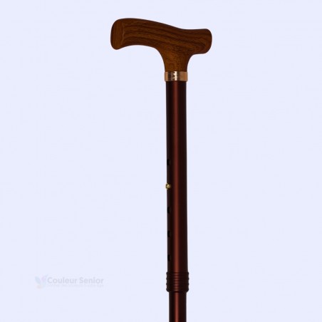 Magnifique canne de marche pliable et réglable Fayet Héritage grande taille pratique.