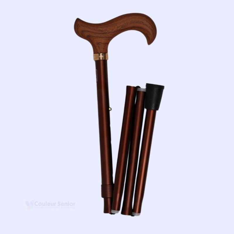 Canne pliable Fayet Héritage petite et moyenne taille élégante et de luxe. Beau cadeau à offrir.