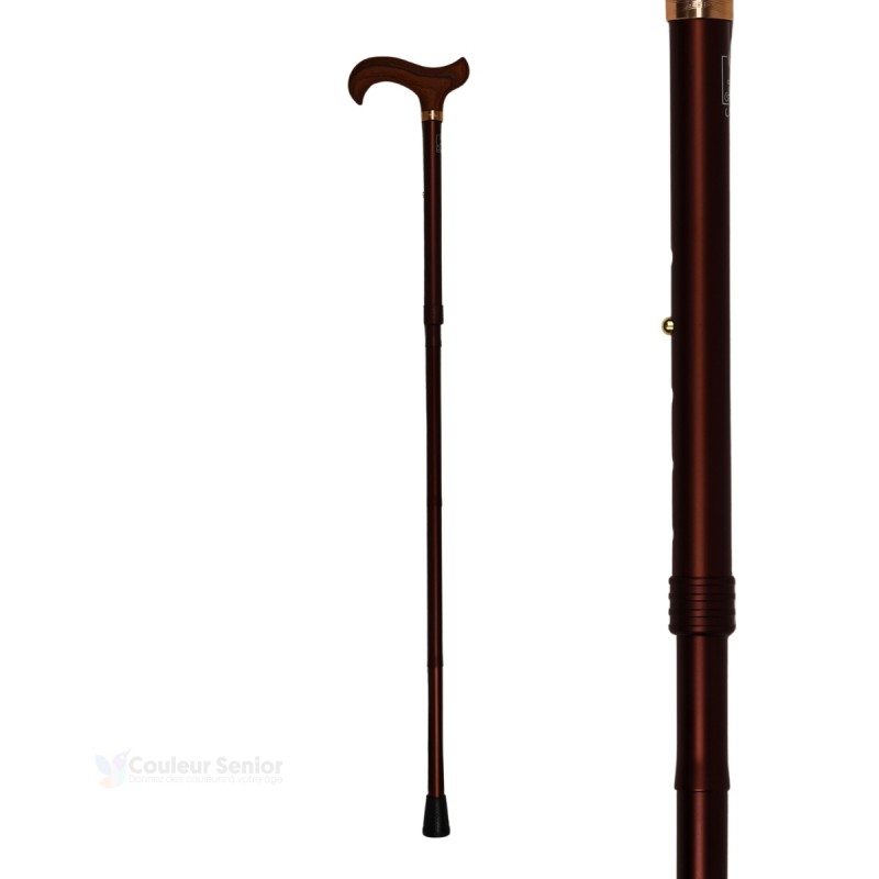 Canne de marche élégante et robuste Fayet Héritage petite et moyenne taille facile à plier.