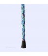 Embout antidérapant pour canne de marche pour femme, style marin-pêcheur, bleu turquoise.