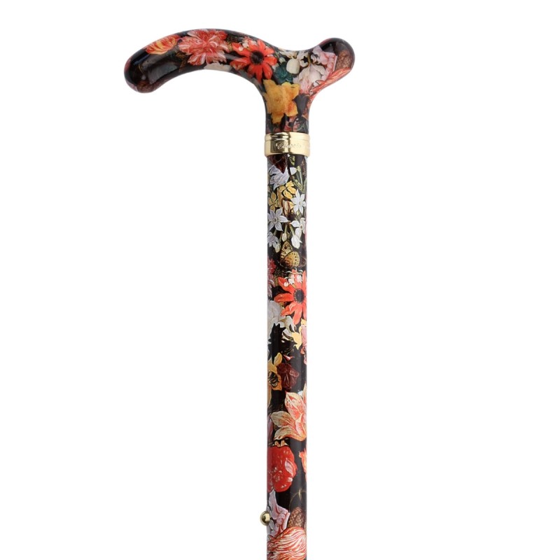 Canne de marche élégante pour femme, motif floral.  WanLi Mini. Superbe cadeau original et remboursable.