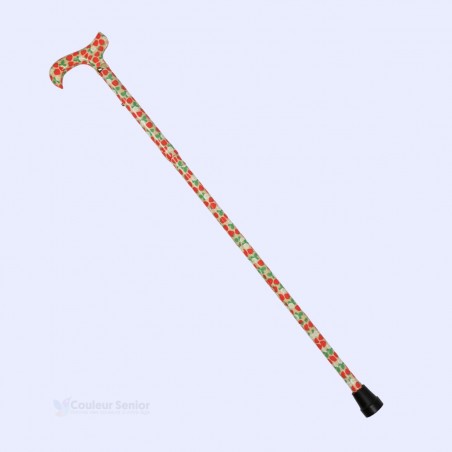 Profil complet de canne de marche pour femme, pliable, fantaisie, motif original, non remboursable.