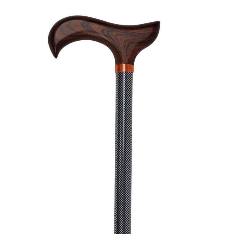 Canne de marche homme audacieuse. Superbe accessoire robuste pour une grande sécurité au pas.