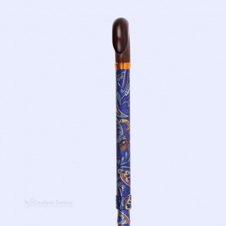 Mécanisme de réglage à 90 degrés de la canne de marche bleue originale,