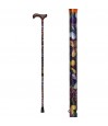 Canne réglable femme originale aux belles couleurs vibrantes. Superbe motif papillons.