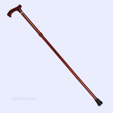 Canne de marche pliante et réglable, originale, avec son fût couleur bronze. Pratique pour sortir avec une très belle allure.