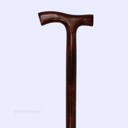Gros plan sur la poignée élégante en bois. Ce très beau produit est remboursable par Sécu.