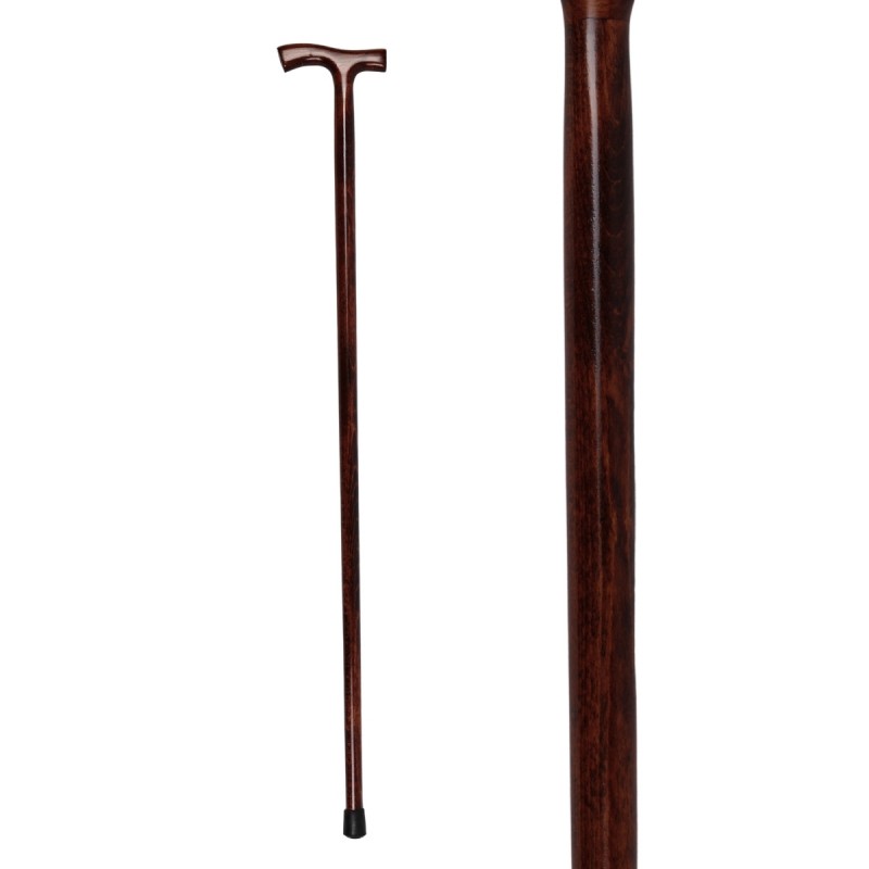 Belle canne de marche en bois naturel. Ce superbe cadeau offre une grande sécurité au pas.