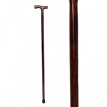 Belle canne de marche en bois naturel. Ce superbe cadeau offre une grande sécurité au pas.