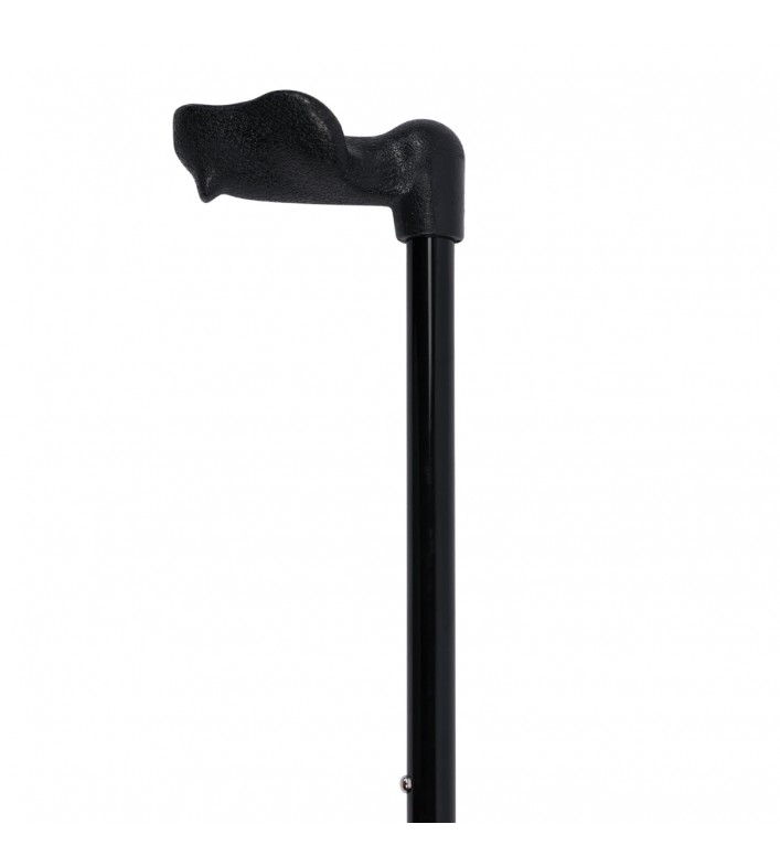 Superbe canne réglable anatomique pour gaucher. Appui très robuste pour une marche sûre.