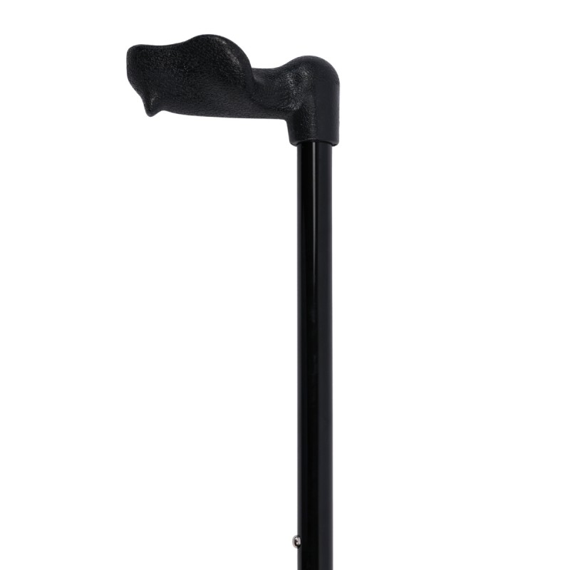 Superbe canne réglable anatomique pour gaucher. Appui très robuste pour une marche sûre.
