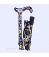 Jolie canne de marche réglable Royal Blue, originale pour femme, un cadeau élégant.