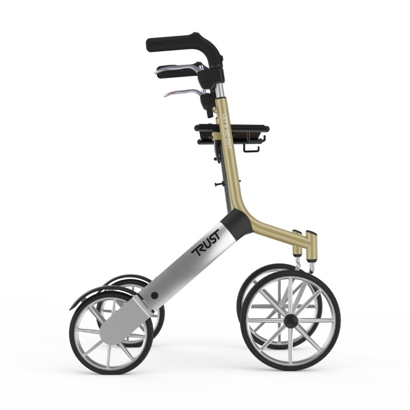 Rollator moderne et élégant Let's Go Out, un appui de confiance remboursable par la Sécu. Design suédois.