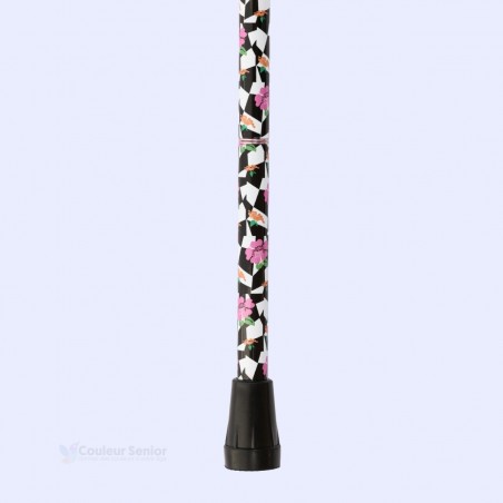 Embout de canne de marche remboursable pour femme, sécurisé. Accessoire réglable et de luxe.