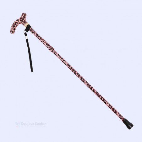 Système réglable pratique. Canne de marche originale pour femme. Cadeau sobre remboursable.
