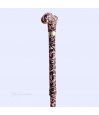 Poignée en T ergonomique. Canne de marche en cachemire rose, pour femme, originale, sobre, réglable, remboursable.