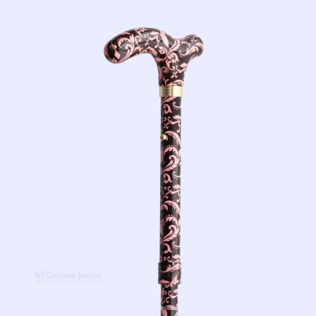 Canne de marche pliante pour femme. Cadeau original et sobre, modèle réglable et remboursable.