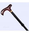 Canne de marche noire pliable pour personnes petite taille