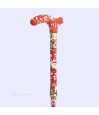 Présentation de la canne pliante motif floral. Facile à plier et idéale pour les déplacements.