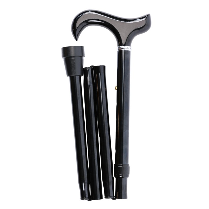 Superbe canne pliante noire pour grande taille. Une marche très sûre, stable et confortable.