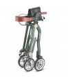 Rollator Trive Uplivin couleur verte, à double pliage. Remboursé par la sécurité sociale.