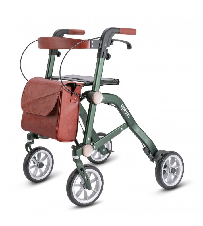 Trive vert : le rollator de voyage très élégant. Éligible au remboursement Sécu.