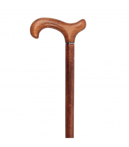 Détail du corps en bois de hêtre et de la poignée derby en bois d’Acacia de haute qualité.