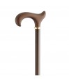 Superbe canne réglable XL en aluminium bronze poignée soft. Soutien stable jusqu'à 130 kg.