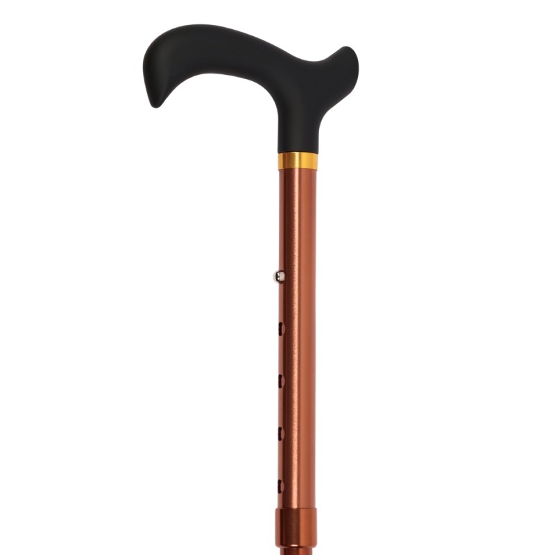 Poignée ergonomique soft touch couleur Cuivre Velours assurant une prise en main douce et sûre.