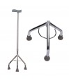 Canne de marche tripode réglable en aluminium avec base à trois pieds stabilisatrice vue d'ensemble
