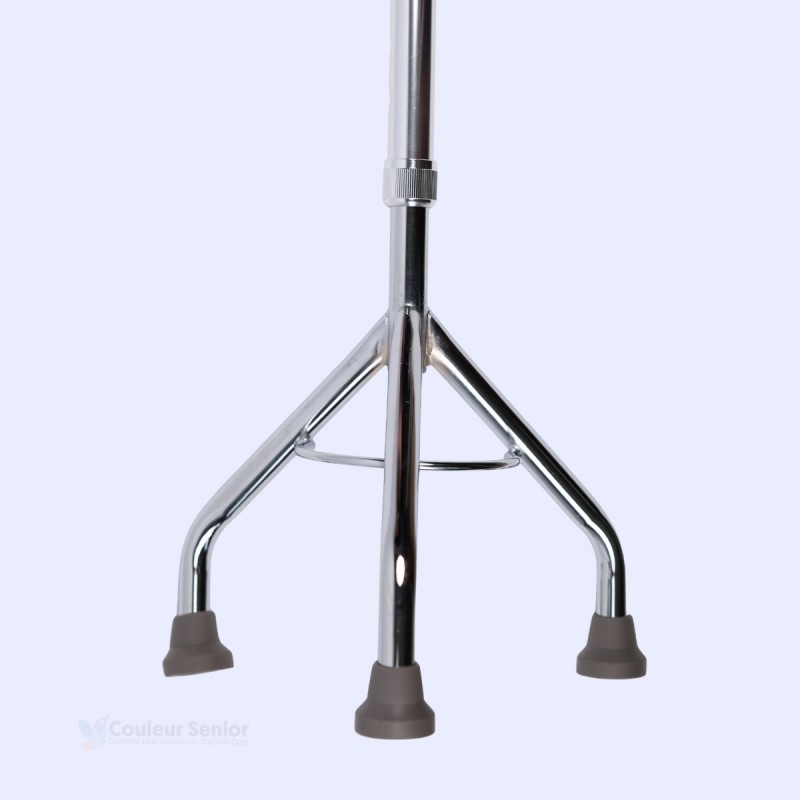 Zoom sur la base tripode renforcée de dimensions 22,4 x 24 cm garantissant une stabilité maximale au sol