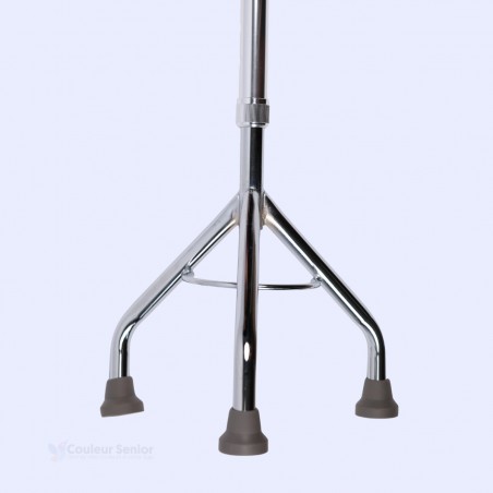 Zoom sur la base tripode renforcée de dimensions 22,4 x 24 cm garantissant une stabilité maximale au sol