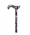 Canne de marche réglable Royal Bleu – Motif floral élégant robuste et légère