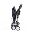 Chariot de course pliable Lett800, couleur grise, ultra-compact : une belle idée de cadeau pour homme et femme.