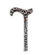 Canne de marche réglable motif léopard idéale pour femmes originale.
