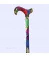 Design tropical aux couleurs vives et au fini brillant sur le fût en aluminium