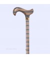 Réglage en hauteur par ergot et bague de serrage, intervalles de 2,5 cm