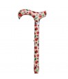 Superbe canne de marche originale femme, motif Porte-Bonheur coccinelles fantaisie