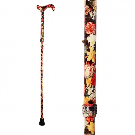 Canne pliante pour femme Gastrock à motif floral, excellente aide à la mobilité au quotidien.