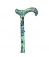 Détail supérieur de la canne Nymphéas verte, idéale pour prévenir les chutes.
