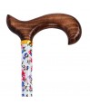 Poignée Derby large en bois massif de la canne Charme de Printemps, alternative de cadeau.