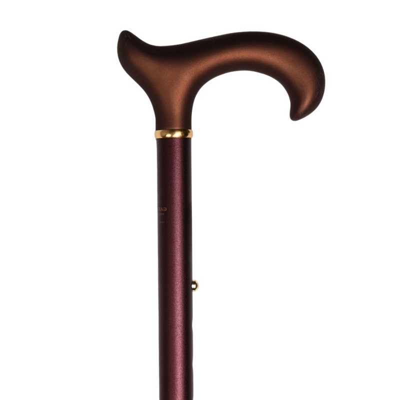 Superbe canne de marche pliante Séquoia XL en aluminium poignée soft. Soutien stable jusqu'à 120 kg.