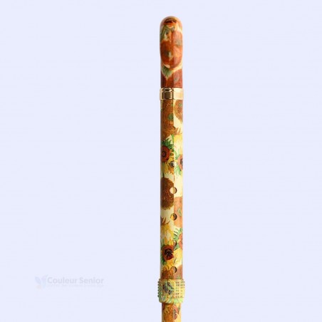 Système de réglage de la canne pliante Tournesols, une belle alternative de cadeau chic.