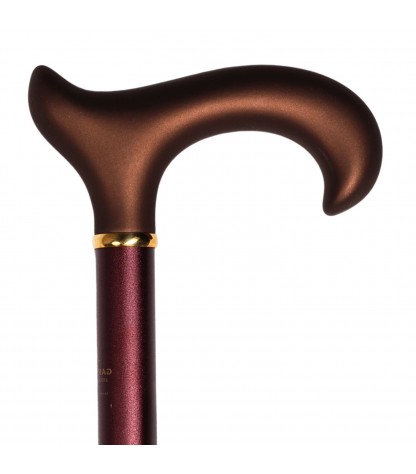 Poignée Derby Soft de la canne XL bronze Gastrock, belle idée cadeau pour les seniors.